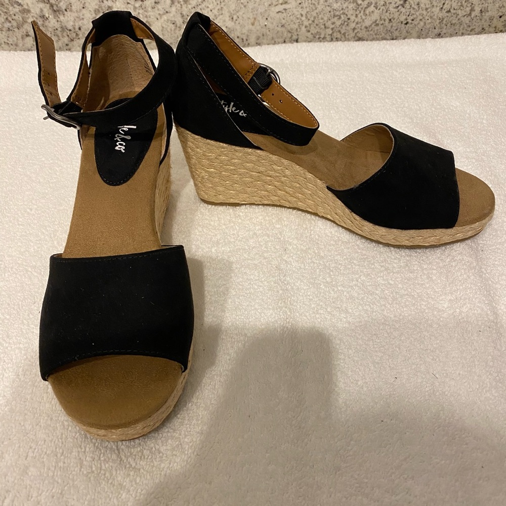 NEW Style & Co Black Espadrilles SZ 7-1/2